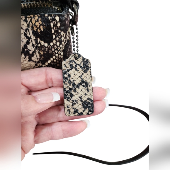 COACH Crosby Pieced Exotic Python Embossed Leather Crossbody Bag 37172 NWT - Picture 6 of 16